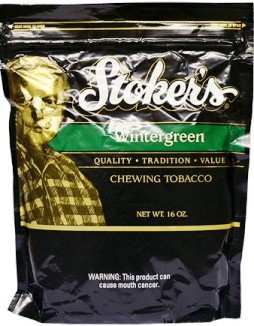 Stokers Wintergreen Chewing Tobacco made in USA, 2 x 450 g, 900 g total. Free shipping!